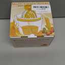 Lemon Squeezer 4-in-1 Lemon Hand Juicer - ChefVille Manual Orange Juicer Multifunctional Lemons Lime Squeezer, Citrus Juicers Press Fruit with Detachable Comfortable Handle, 16.9oz Capacity (ORANGE)