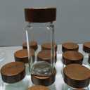 Yangbaga 24Pcs Glass Spice Jars with Labels-4OZ Wood Lid Square Spice Containers with Pepper Grinder Lids &Funnel,Seasoning Jars for Rack Cabinet Drawer