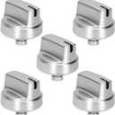 WB03X29354 Stove Knob (5PCS), WB03X29354 for GE Stove Knobs Replacement 4585908 AP6327766 PS12296156, for GE WB03X29354 Burner Knob, Fits Models PGP7030SL1SS PGP7036SL1SS PGP9036SL1SS