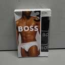 BOSS Men's Classic Cotton Briefs 3 Pack (Black, M)