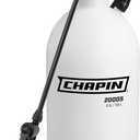 Chapin 20005 Pump Sprayer, 2Gallon, Lawn & Garden, Translucent Poly Tank, FunnelTop, SureSpray, Adjustable Cone Nozzle & 34" Hose for Fertilizer, Weed & Pest Application