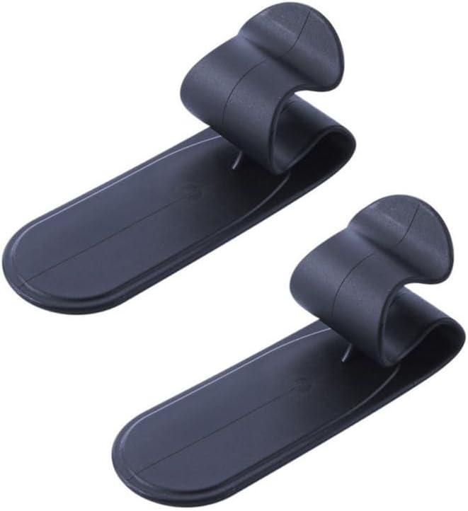 CHILDWEET 2pcs Car Umbrella Holder Hooks Adhesive Trunk Storage Organizer for Easy Umbrella Management for Auto and Home Use Black