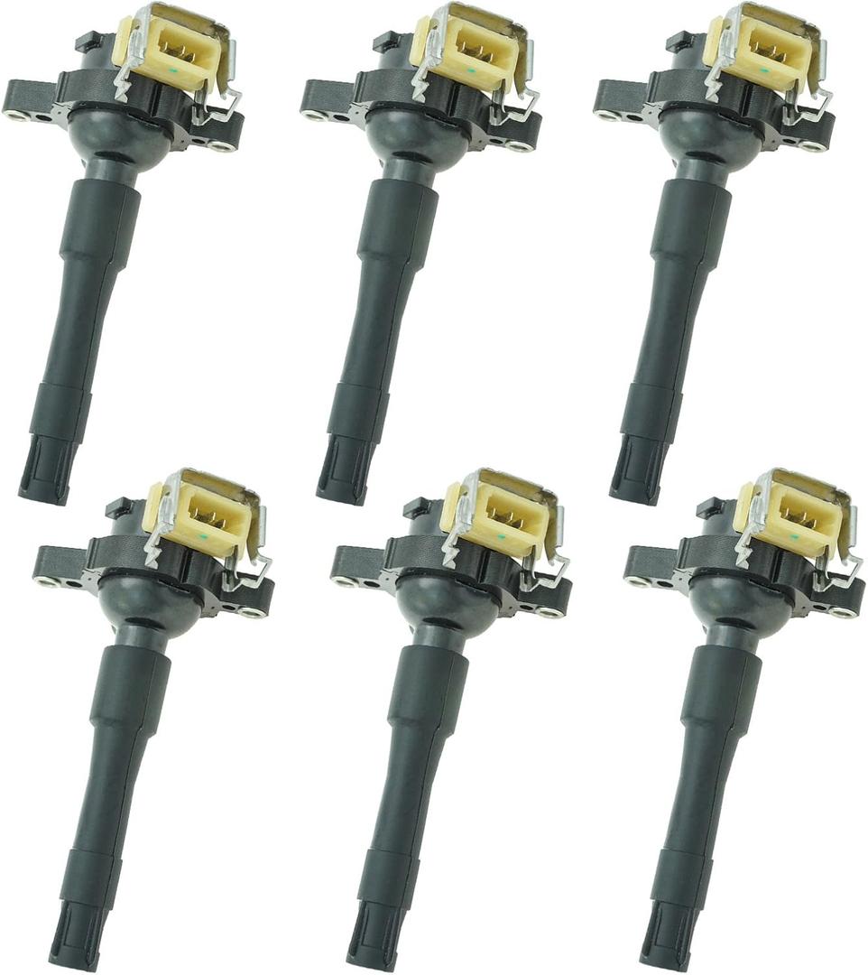 TRQ Ignition Coil Set Compatible with 96-03 BMW 02-05 Land Rover