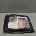 Hosuly Banister Guard 18 x 3 ft Balcony Netting for Kids Pets Stairway Safety Net Baby Fence Door Balcony Netting Safety Mesh Stair Net with No Drilling for Apartment Railing(Black)