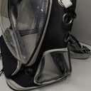 Cat Backpack Carrier, Breathable Cat Carrier Large Space Bubble Pet Backpack for Kitty Small Dog up to 12lbs, Transparent & Foldable Pet Carrier for Travel Hiking (Black