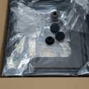 26" Tall Metallic Planter Set of 2, Black Taper Planters with Removable Partition Drainage Holes, Large Outdoor Planter for Front Porch, Garden, Patio, Balcony, Classic Estate Design, All-Weather Use