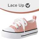 PATPAT Toddler Sneakers Girls Tennis Shoes for Boys Kids Slip On Sneakers Little Big Lace Up Casual Canvas Shoes