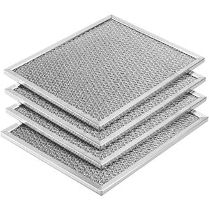 AMI PARTS Aluminum Range Hood filter 97006931 Replacement for Bro-an Nu-tone Range Hood Grease Filter PART#S97006931 (10-1/2 x 8-3/4 in) BP29, 88150, 99010121(4-pack)