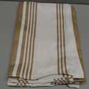 Urban Villa Kitchen Towels 100% Cotton Dish Towels for Kitchen (Set of 6)20x30 Dish Cloths Highly Absorbent Kitchen Linen Set with Hanging Loop Perfect for Drying Dishes Cleaning Towels-Taupe White