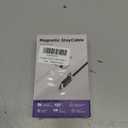 Magtame USB C to USB C Cable 5FT, StayCable with Built-in Magnetic Organizer for Nightstand, Desk and Car, 60W Fast Charging Cord with 2 Adhesive Metal Plates, Braid Type-C Cable for iPhone 17 16