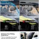 KIWI MASTER Vented Full Windshield for 2021-2026 Yamaha Wolverine RMAX2/ RMAX4/ X2 1000/ X2 850/ X4 850 Accessories, Hard Coat Poly Front Window, Heavy Duty Polycarbonate, Scratch Resistant