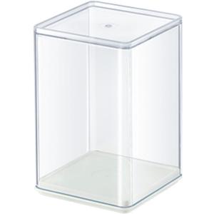 Clear Figure Display Case 3x3x4.5 inch Small Acrylic Figurine Storage Box Showcase for Collectibles Minifigure Mini Dolls Toys Organizer (Pack of 1)