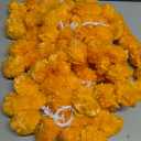 5 PC - 5 feet Orange Marigold Garland |Indian/American Wedding Party Mantle Decoration, Faux Garlands Wedding Garland, Diwali Decoration, Spring Bush Floral!