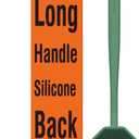 iTokGoK Silver-Infused Silicone Back Scrubber with Long Handle Back Brush for Shower,Back Brush Long Handle for Men and Women,Ergonomic No-Slip Handle, Long-Lasting (Midnight Green)