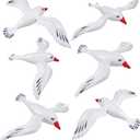 UPKOCH 6pcs Inflatable Seagull Decoration - Large Flying Bird Beach Pool Balloon, Summer Blow Up Sea Float Toys Ornaments for Birthday,Baby Shower, Luau, Hawaiian Party