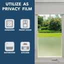Con-Tact Brand Creative Clear Covering, Versatile and Self-Adhesive Shelf Liner, Ideal Privacy Film, Protective Clear Vinyl, 18'' x 16', Matte, 18"W x 192"L