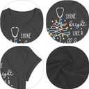 Valentines Shirts for Women Get All That You Do Be Done in Love T-Shirt-Women's Valentine's Day Tee (Black, L)