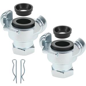 QWORK Iron Air Hose Fitting, 1/2" NPT Female Ends, Universal Fitting, 2 Pack