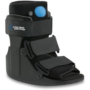 United Ortho Short Air Cam Walker Fracture Boot, Small, Black