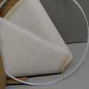 Beige Lampshades Set of 2, Replacement Lampshade with 2 Harp Holders | Natural Linen Lamp shades for Table & Floor Lamps, Easy Assembly, 6" x 16" x 10.8"