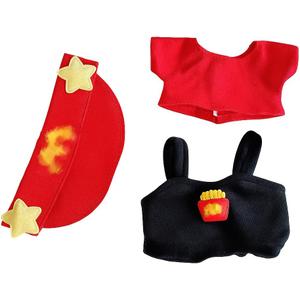 Doll Clothes for 17cm Dolls, Funky Outfit Stylish Adorable Dolls Clothes Accessories No Doll Included