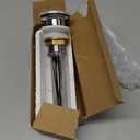Pop Up Sink Drain with Overflow Bouncing Style Stopper Brass Polished Chrome for Bathroom