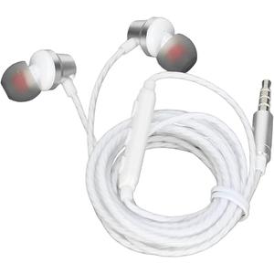 in Ear Wired Earbuds, Wired Headphones with Microphone, 3.5mm Corded Earphones with in Line Volume Controller, White