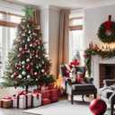 Blulu 10 Inches Green Christmas Star Tree Topper Xmas Tree Topper Glitter Tree-top Star for Christmas Decorations