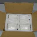 LE TAUCI Ramekins 4 OZ Oven Safe, Creme Brulee Ramekins, Pudding Custard Cups Souffle Ramiken, Dipping Sauce Dishes, Ceramic Ramekin Bowls Set of 6, White