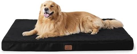 Bedsure XL Dog Bed Large Sized Dog -Orthopedic Waterproof Extra Large Pet Beds with Removable Washable Cover, Egg Crate Foam Mat, Suitable for Pet Up to 100 lbs