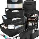 8-Piece Packing Cubes Travel Accessories Set, Luggage Organiser