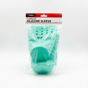 Bwell Tumbler Silicone Sleeve, Green Pack 3