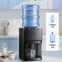 Euhomy Top Load Water Dispenser for 3 or 5 Gallon Bottles, Countertop Water Cooler with 3 Temperatures, Hot & Cold Water with Child Safety Lock, for Home, Office, Kitchen