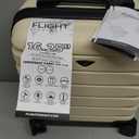 Carry On Suitcase Hardside TSA Lock & USB Port Silent Double Spinner Wheels Maximum Underseat Carry-On Bag For Virgin & South West Approved Airlines( 16.25x13.5x8" ,White )