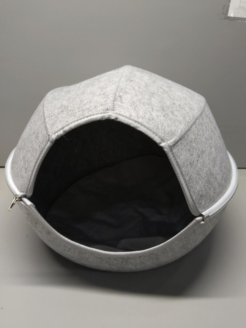 Donut Cat Tunnel Bed Peekaboo Cat Cave for Large Cats Up to 30 Lbs, Kitty Int