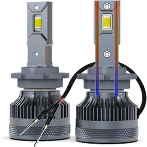 D2H LED Bulbs No Ballast Required D2S D2R D1S D4S D3S D4R D8S D2C D1R D1C D3C D3R 110W 40000Lm Super Bright 12V 6500K Cool White Built-in Fan and 2 Thermally Conductive Copper Tubes Fog Lamp