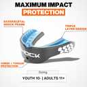 Shock Doctor Mouth Guard Sports, Hockey, Lacrosse, Baseball, Wrestling Moutguard, Gel Max Heavy Duty Protection & Custom Fit, Football Mouth Guard with Strap