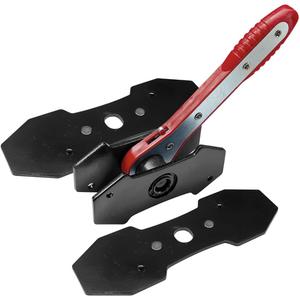 Brake Caliper Press Tool, 360 Degree Auto Swing Car Ratchet Brake Expander Wrench with 2PCS Steel Plates, Car Braking Caliper Hanger Set, Auto Calipers Piston Braking Pad Spreader Tool (1PC)