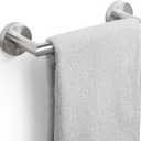 JunSun Bathroom Towel Bar 9 Inch Brushed Nickel Towel Racks Wall Mounted Bath Hand Towel Holder Modern Home Decor Towel Rod Bathroom Hardware Stainless Steel Towel Hanger Silver Towel Rail Single Bars
