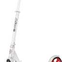 Razor A5 Lux Kick Scooter for Kids Ages 8+ - 8" Urethane Wheels, Anodized Finish Featuring Bold Colors and Graphics, for Riders up to 220 lbs