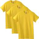 Gildan Adult Heavy Cotton T-Shirt, Style G5000, Multipack (Medium, Daisy (3-pack))