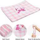 R HORSE 5Pcs Best Mom Kitchen Dish Towel Set Mother Pink Floral Absorbent Drying Dish Tea Towels Bar Hand Dishcloths Kitchen Rag Happy Mother's Day Decor for Bathroom Home Housewarming Supplies
