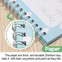 Magical Handwriting Workbooks Handwriting Practice Copybook, Handwriting Aid Magic Pen Reusable Copybook Grooves Template Design for Children Books Suitable for Children's Learning (4)