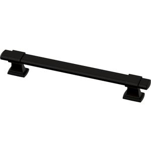 Franklin Brass Adjusta-Pull (5-Pack) Adjustable Drawer Pulls | Fits 1-3/8 to 6-5/16 Inch Hole Centers | Matte Black Cabinet Handles| Chamfered Edge P49107-FB-B