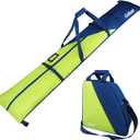 Goloni Ski Bag and Boot Bag Combo,Ski Bags for Air Travel,Snowboard Bag Fits for Skis Up to 180 CM and Boots Up To Size US13 (Blue & Green)