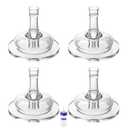 Sippy Nipples for Lansinoh Baby Bottles, Transition Cup Food Grade Silicone Soft Straw Nipple 8m+, Pack of 4