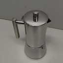 LAOION Stovetop Espresso Maker, 6Cup 10 oz Moka Pot, Stainless Steel Cuban and Italian Coffee Maker for Cafetera Cubana, Greca De Cafe Induction Stovetop Compatible, Coffee Gift for Home Travel