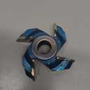 CO-CUTTNER 45-Deg Lock Miter Shaper Cutters 4-Wing, Cutting Height for 3/4”Wood Thickness with Bore 3/4" for Woodworking