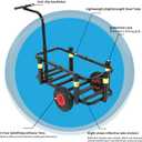 Beach Fishing Cart, Heavy Duty Fish, and Marine Cart for Fishing, Picnic, and Other Outdoor Activities, Black, 
Product Dimensions	9.8"D x 22.85"W x 22.8"H
