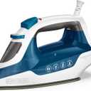 BLACK+DECKER Easy Steam Compact Iron, IR06V, Dual Position Cord, TrueGlide Non-Stick Soleplate, Vertical Steam, SmartSteam (Blue/White)
